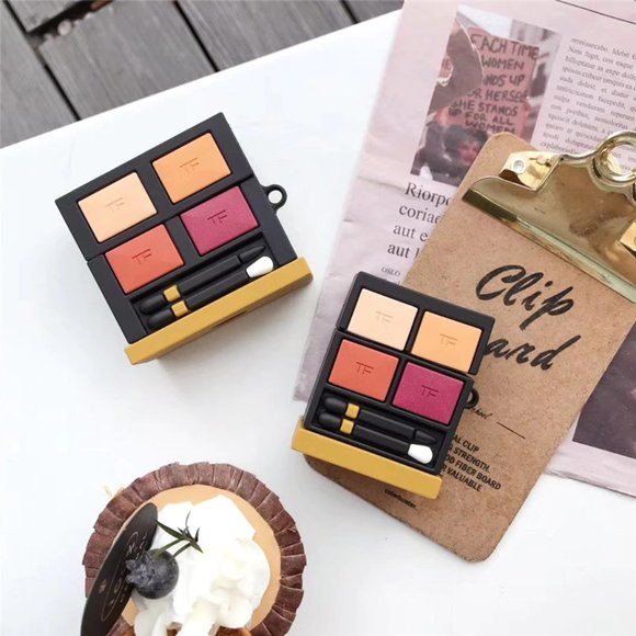 NEW Makeup Eye shadow Apple Airpods 1 2 Pro case - Picture 3 of 6